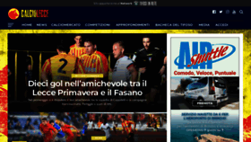 What Calciolecce.it website looked like in 2022 (1 year ago)