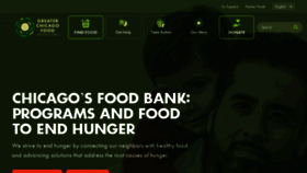 What Chicagosfoodbank.org website looked like in 2022 (1 year ago)