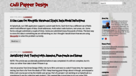 What Chilipepperdesign.com website looked like in 2022 (1 year ago)