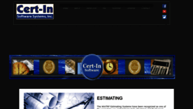 What Certin.com website looked like in 2022 (1 year ago)