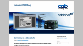 What Cablabel.com website looked like in 2022 (1 year ago)