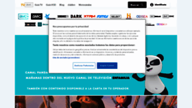 What Canalpanda.es website looked like in 2022 (1 year ago)