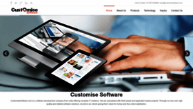 What Customisesoftware.com website looked like in 2022 (2 years ago)