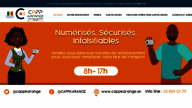 What Cappkarange.sn website looked like in 2022 (1 year ago)