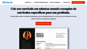 What Criarcv.com website looked like in 2022 (2 years ago)