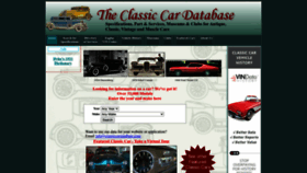 What Classiccardatabase.com website looked like in 2022 (1 year ago)