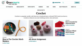 What Crochet.about.com website looked like in 2022 (1 year ago)