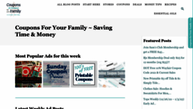 What Couponsforyourfamily.com website looked like in 2022 (1 year ago)
