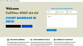 What Courtmarriagedelhi.in website looked like in 2022 (1 year ago)