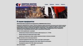 What Chemtron-vostok.ru website looked like in 2022 (1 year ago)
