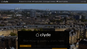 What Clydeproperty.co.uk website looked like in 2022 (1 year ago)