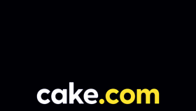 What Cake.com website looked like in 2022 (1 year ago)