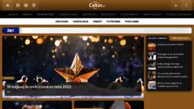 What Cekin.si website looked like in 2023 (1 year ago)