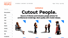 What Cutoutpeople.com website looked like in 2023 (1 year ago)
