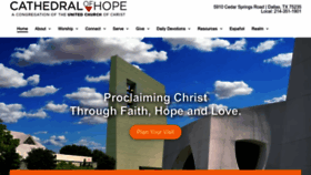 What Cathedralofhope.com website looked like in 2023 (1 year ago)