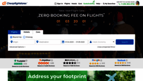 What Cheapflightsfares.com website looked like in 2023 (1 year ago)