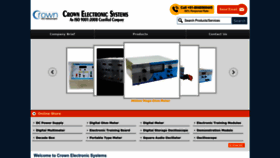 What Crown-electronics.com website looked like in 2023 (1 year ago)