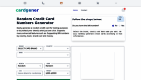 What Cardgener.com website looked like in 2023 (1 year ago)