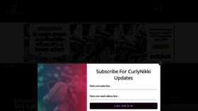 What Curlynikki.com website looked like in 2023 (1 year ago)