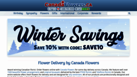 What Canadaflowers.ca website looked like in 2023 (1 year ago)