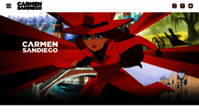 What Carmensandiego.com website looked like in 2023 (1 year ago)