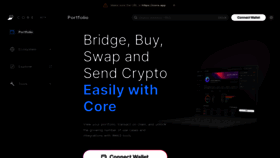 What Core.app website looked like in 2023 (1 year ago)