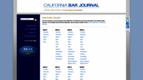 What Calbarjournal.com website looked like in 2023 (1 year ago)