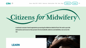 What Cfmidwifery.org website looked like in 2023 (1 year ago)