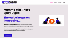 What Cryptoproblogs.com website looked like in 2023 (1 year ago)