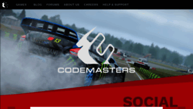 What Codemasters.com website looked like in 2023 (1 year ago)