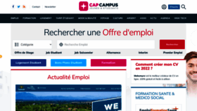What Capcampus.com website looked like in 2023 (1 year ago)