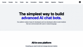 What Chatbotkit.com website looked like in 2023 (2 years ago)