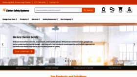 What Clarionsafety.com website looked like in 2023 (1 year ago)
