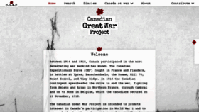 What Canadiangreatwarproject.com website looked like in 2023 (1 year ago)