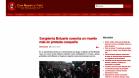 What Connuestroperu.com website looked like in 2023 (1 year ago)