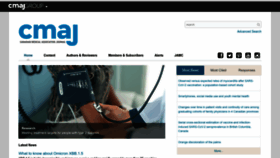What Cmaj.ca website looked like in 2023 (1 year ago)