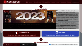 What Consolefun.fr website looked like in 2023 (1 year ago)