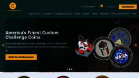 What Customchallengecoins.net website looked like in 2023 (2 years ago)