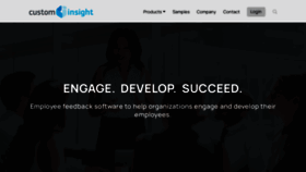 What Custominsight.com website looked like in 2023 (1 year ago)