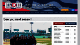 What Capecodbaseball.org website looked like in 2023 (1 year ago)