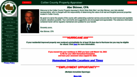 What Collierappraiser.com website looked like in 2023 (1 year ago)