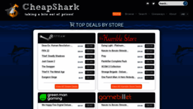 What Cheapshark.com website looked like in 2023 (1 year ago)