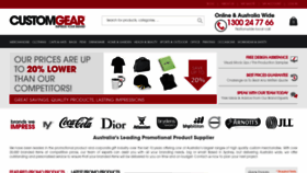 What Customgear.com.au website looked like in 2023 (1 year ago)
