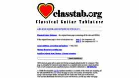 What Classtab.org website looked like in 2023 (1 year ago)