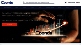 What Cbonds.com website looked like in 2023 (1 year ago)