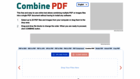 What Combinepdf.com website looked like in 2023 (1 year ago)
