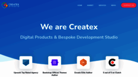 What Createx.studio website looked like in 2023 (1 year ago)