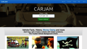 What Carjam.co.nz website looked like in 2023 (1 year ago)