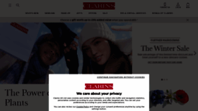 What Clarins.co.uk website looked like in 2023 (1 year ago)