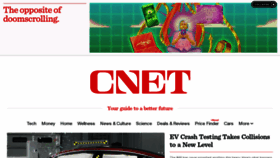 What Cnet.com website looked like in 2023 (1 year ago)